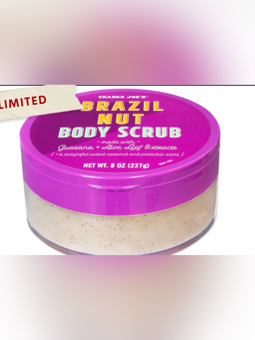 Trader Joe's Brazil Nut Body Scrub — Purple